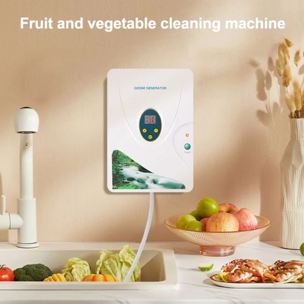 Lavadoras máquina de limpeza de frutas e vegetais multifuncional cozinha doméstica máquina de lavar vegetais gerador de ozônio purificador de ar