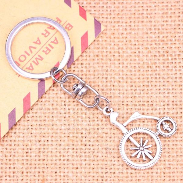 Schlüsselanhänger 20 stücke Mode Schlüsselbund 27/31 mm Mittelalterliche Fahrrad Anhänger DIY Männer Schmuck Auto Schlüsselanhänger Ring Halter Souvenir für Geschenk