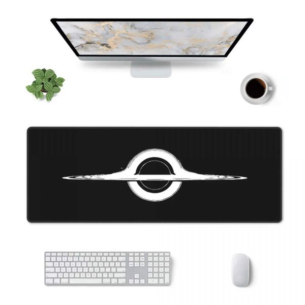 Pads Interstellar Wormhole Space Science Fiction PC-Tischmatte Mousepad XXL-Spiel Rutschfestes Gummi-Gamer-Mauspad