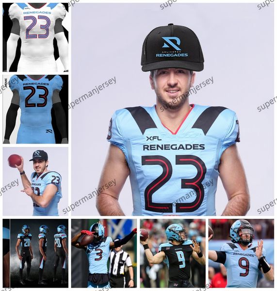 2024 Arlington Renegades Camisas de futebol Cameron Hunt Marquette King DaVonte Lambert Crevon LeBlanc George Moore Antonio Ortiz Donald Payne JaVonta Payton