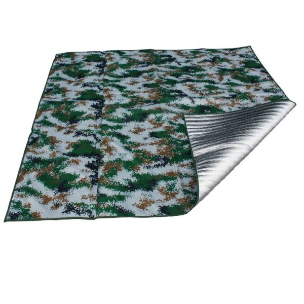 Mat Camuflagem Campo Campo Tante de Tax Tapete de Piquenique à prova d'água Piscina do piso de piso de 3,5 mm de espessura Filme de alumínio Groud Pad 2*1m 2*1,5m 2*2m