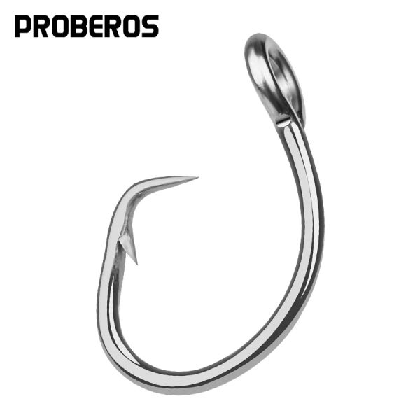 Anzóis Proberos Gancho de Pesca de Água Salgada DWH105 20 pc Círculo Gancho 11/0 #16/0 # Modelo de Aço Inoxidável Anzol Feito em Taiwan