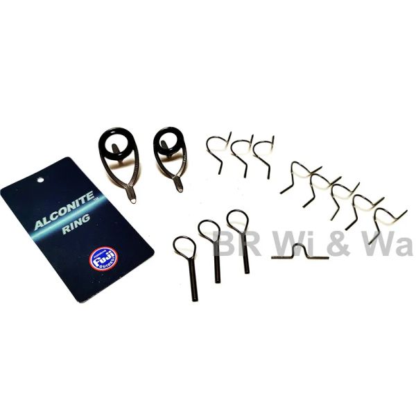 Canne Set guida per canna da pesca a mosca Guida FUJI KW Anello in alconite Kit mosca Kit guida di alta qualità Br Wi Wa