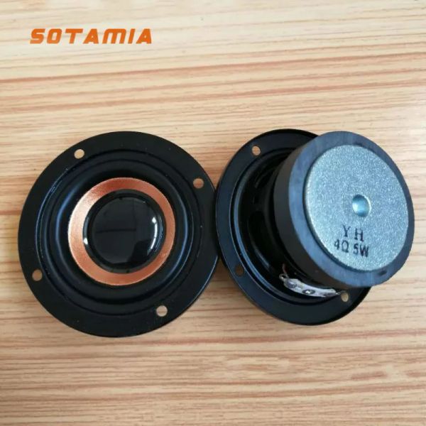 Alto-falantes Sotamia 2 pcs 64mm amplificador de som alto-falante driver 4 ohm 5w mini gama completa diy bluetooth música alto-falante para home theater