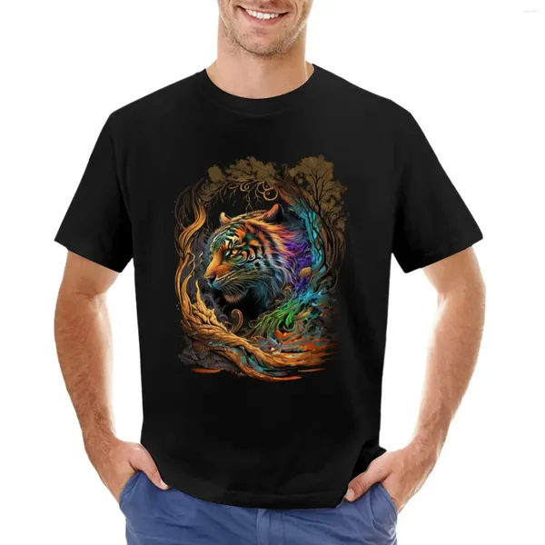 Canotte da uomo T-shirt tigre T-shirt personalizzate Felpa da uomo grande e alto per uomo