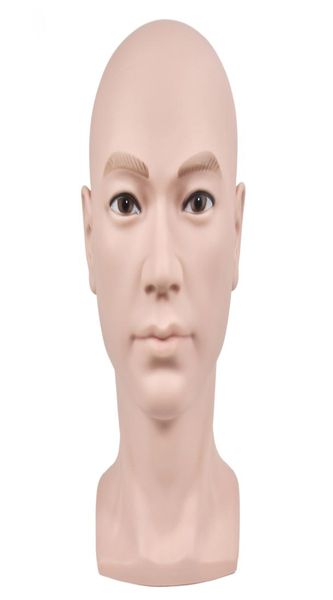 Weicher PVC-Mannequin-Trainingskopf für die Perückenherstellung mit Glatze, Perückenständer, Manikankopf für die Perückenherstellung, Display, Nagelkunst, Handtrainingspraxis, CX29707086