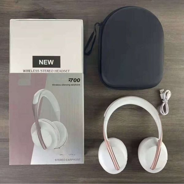 Cross Border Neue kabellose Bluetooth-Kopfhörer QC700, tragbare Sport-Kopfhörer mit Ledertasche, Business-Kopfhörer mit starkem Bass