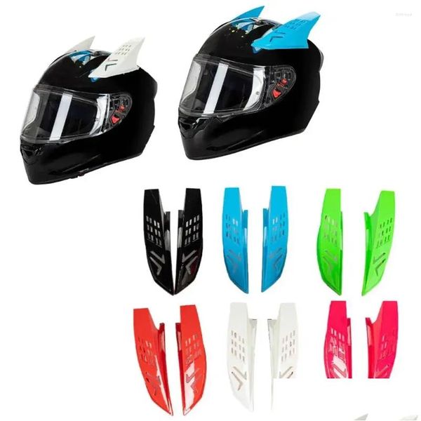 Motorradhelme 2 Stücke Motorrad Fahrradhelm Horn Dekoration Schnee Sport Dekor Schützende Dekorative Hörner Zubehör Drop Lieferung Otxzy