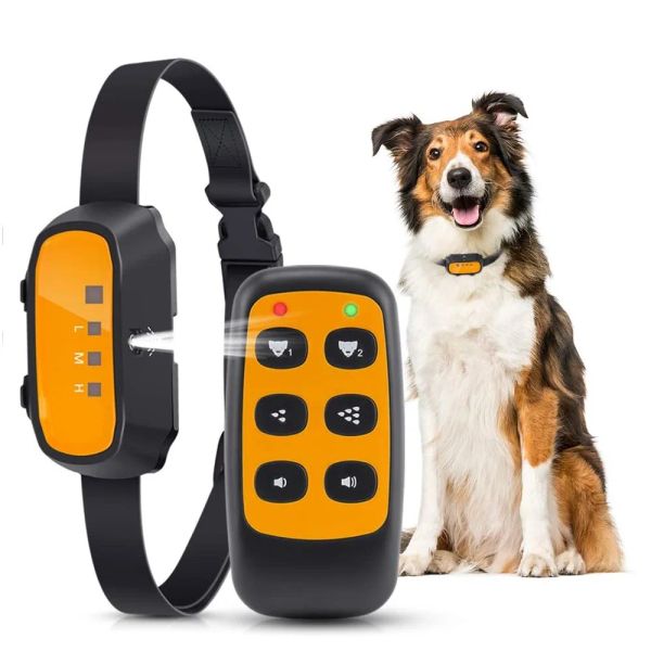 Halsbänder JANPETDog-Trainingshalsbandspray, Antibell-Halsbänder, wiederaufladbares Gerät zum Stoppen des Bellens, kleine, mittelgroße und große Hunde