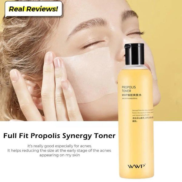 Toner Full Fit Propolis Synergy Toner 280 ml Daily Boosting Hydrating Essence Water Pore Korean Care Skin Shrink A8I4