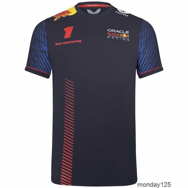 T-shirt per tifosi di auto sportive T-shirt 2023 F1 Formula Uno t-shirt da uomo il nuovo pilota Max Verstappen Abbigliamento sportivo per uomo e donna con manica corta estiva per il tempo libero 1# X3YR