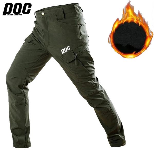 LairschDan POC Mountain Bike Pantaloni antivento impermeabili Uomo Inverno Ciclismo Pantaloni caldi MTB Road Downhill Pantaloni lunghi termici 240223