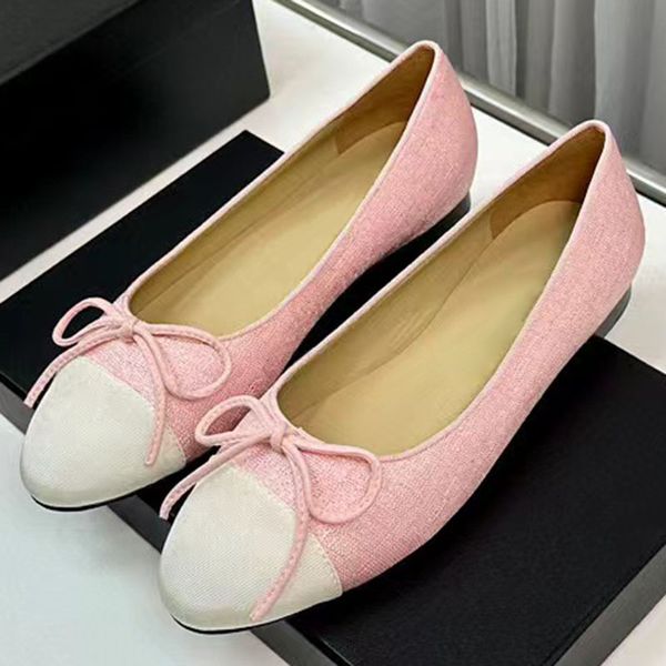 runde spitze frauen frühling sommer flache ballerinas runway designer heißer verkauf draußen gehen klassische flache kausalen schuhe hochwertige echtes leder wohnungen weiblich