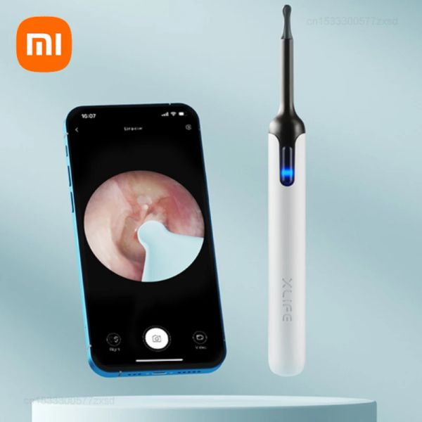 Controllo Xiaomi Xlife Smart Visual Ear Puller con ceramiera per cumpugi per cera per la cera per la pulizia endoscopica per la pulizia della pulizia endoscope