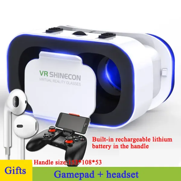Dispositivos 3D Realidade Virtual VR Óculos Suporte 0600 Miopia Binocular Glass Headset VR para celular Video Game IOS Android Smartphone