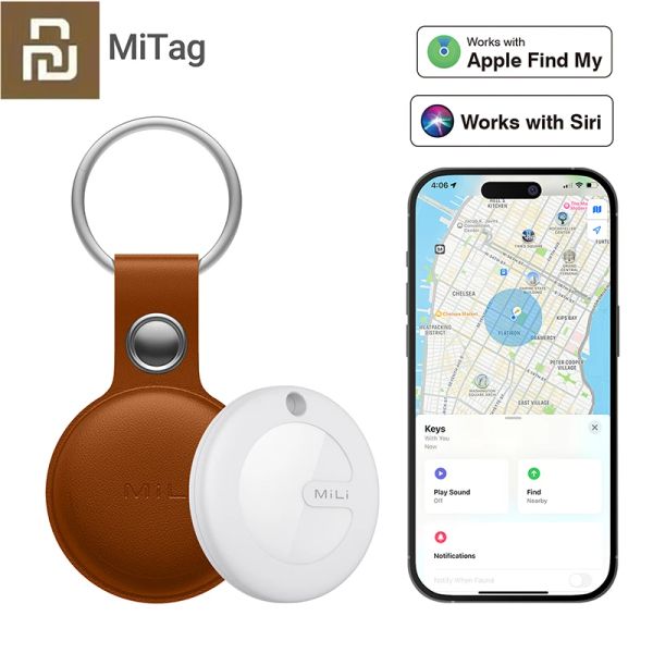 Платье Youpin Mitag Key Finder Finders, MFI, сертифицированное Bluetooth GPS -локатор -трекер Antiloss Device работает с Apple Find Pet