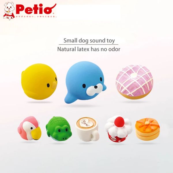 Toys Petio Puppy Sevimli Oyuncak Evcil Hayvan Oyuncak Anti Boyun Taş Taşlama Sesli Köpek Oyuncak Doğal Lateks Köpek Evcil Köpek Aksesuarları