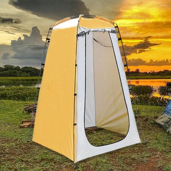 Tendas e abrigos ao ar livre banheiro móvel dobrável praia privacidade abrigo tenda impermeável proteção uv rasgo-resistente para pesca de acampamento