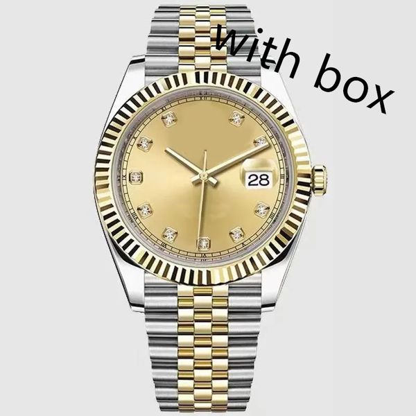Роскошные часы В оригинальной коробке золотые часы Высококачественные часы 41 мм Сапфировое стекло Механизм 2813 Механические автоматические мужские часы Черная пятница день покупок XB03 B4