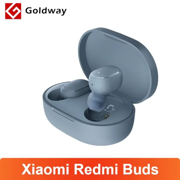 Fones de ouvido versão global xiaomi redmi buds fone de ouvido essencial tws bluetooth 5.2 fone de ouvido mi ture sem fio hd qualidade de som airdots