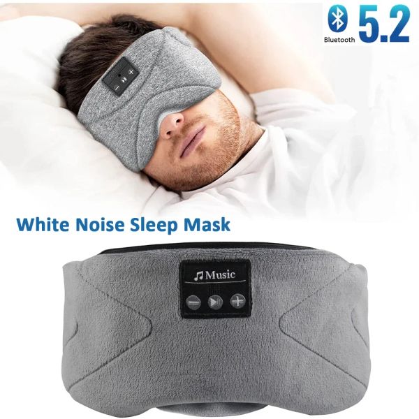 Cuffie 2023 Nuova maschera per gli occhi per dormire stereo 3D IceFeeling Cuffie per maschera per gli occhi per dormire Bluetooth traspirante Cuffie extra morbide Blackout 20 Rumore bianco