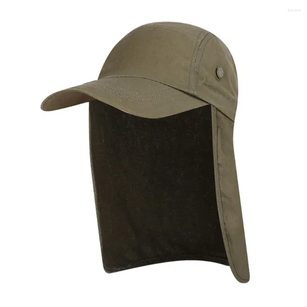 Beralar Unisex Fishing Hat Sun Visor Cap Dış Mekan Koruma Çıkarılabilir Kulak Boyun Flap Yürüyüş Bombacı Şapkaları için Kapak