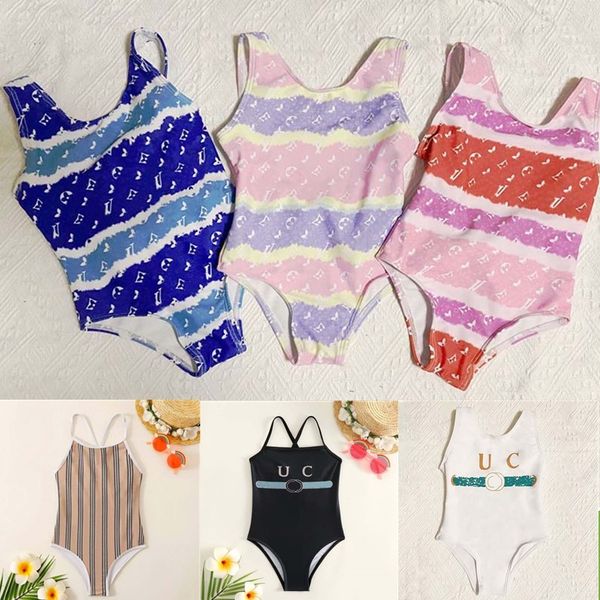 Costume da bagno caldo per bambini Designer Brand Costume intero Costumi da bagno Neonate Bikini Bambino Bambino Estate Stampato Spiaggia Piscina Sport Costumi da bagno Gioventù Neonati h59c #