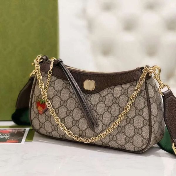 Bolsas de ombro Designer bolsa de luxo alça superior sacos de ombro moda ophidia saco clássico g pequenas bolsas de lona de couro genuíno mulheres bolsa crossbody embreagem