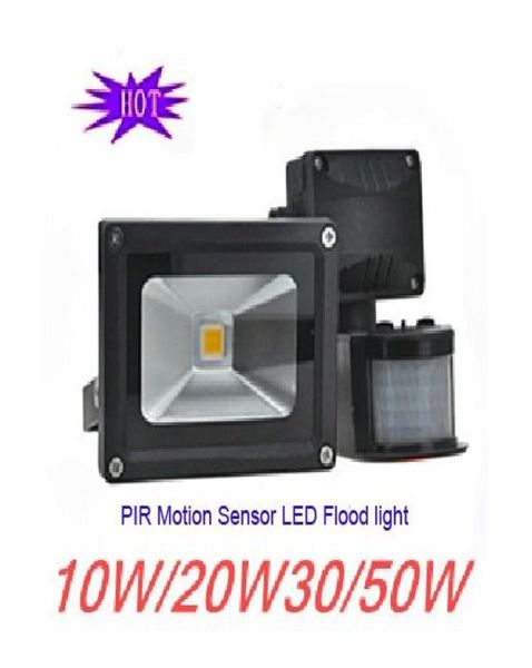 Promoção PIR Motion Sensor LED holofote luz de projetor de alta qualidade 10W 20W 30W 50W 1148396