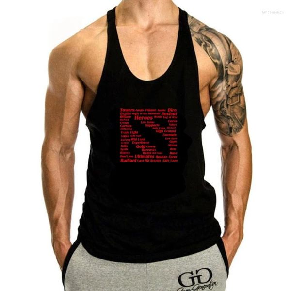 Herren-Tanktops Dota 2 Defense Of The Ancient Red Text Logo Top Men Reprint Ärmellos S - 3XL Fashiontank Kostenloser Versand