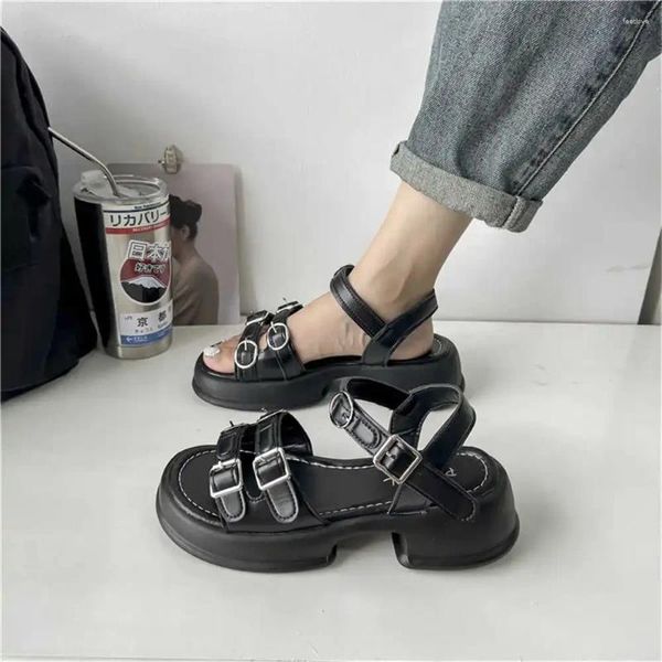 Sandalen 35-40 Block Heels Sommer Home Hausschuhe Damenschuhe Frau 2024 Sneakers Sport Funky Fat Besucher