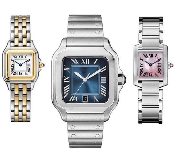 Relógios masculinos e femininos de alta qualidade 904 Swiss Swiss Fired Steel Watch Hand Sapphire Glass Sapphire