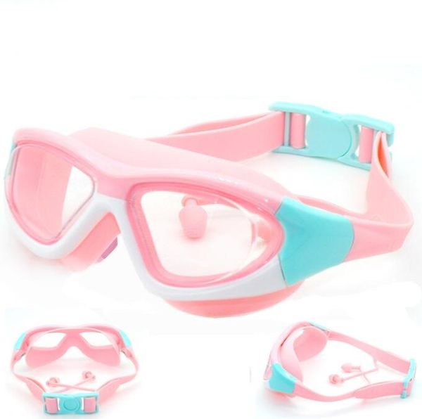 Профессиональные детские очки для плавания, регулируемые детские очки для плавания, противотуманные очки HD, очки для дайвинга для мальчиков и девочек