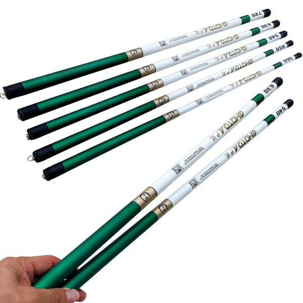 Canne Canna da pesca telescopica in fibra di carbonio 3.6M 4.5M 5.4M 6.3M 7.2M Flusso a mano Canna da viaggio ultraleggera Superhard Carpa