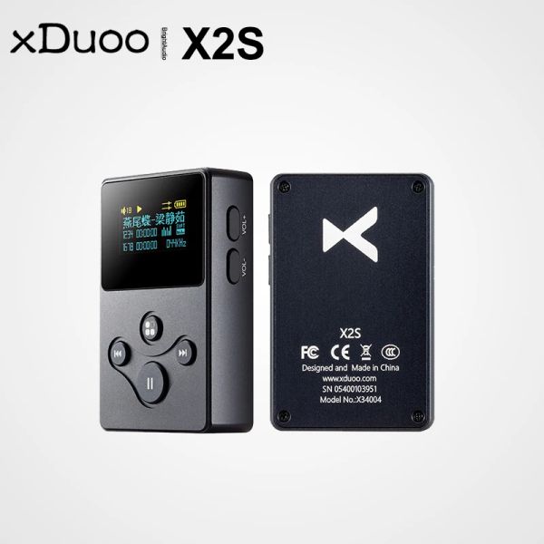 Slippers xduoo x2s нанимает мини -портативную музыку без потерь Mini Portable Music Player DSD APE FLAC WAV AIFF WIMA AAC DSD128 PCM 24BIT/192K SHANLING