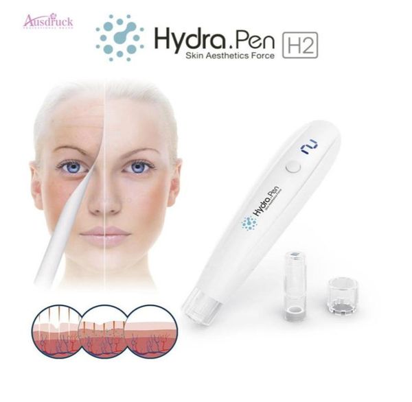 2020 Nuovo 2 in 1 H2 Hydra Pen Derma Roller Pen Microneedling con kit cartuccia Dispositivo applicatore automatico di siero Nuovo1395835