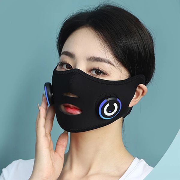 Ems instrumento de beleza instrumento de levantamento facial massageador facial máscara facial dispositivo de levantamento facial v face lift aperto microcorrente 240221