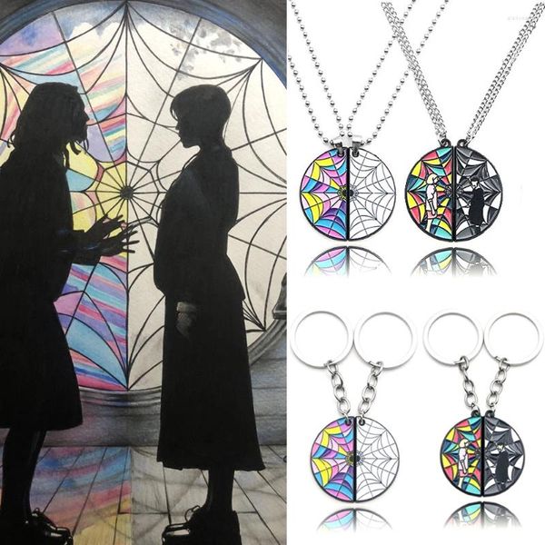 Anhänger Halsketten Ein Set Mittwoch Addams Enid Freundschaft Halskette Ophelia Hall Fenster Zimmer Spleißen Für Freund Schmuck Geschenk