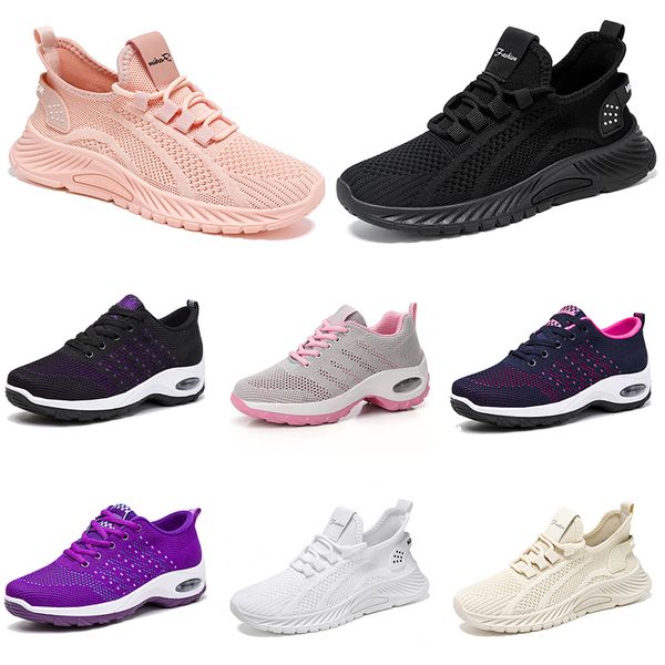 Nuove scarpe da donna da uomo Escursionismo Scarpe basse da corsa suola morbida moda viola bianco nero sport comodi Blocco colore 1 Tendenze GAI