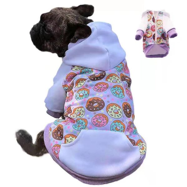 Hoodies do cão com capuz roupas para cães pequenos inverno casaco para animais de estimação roupa moletom yorkshire pomeranian poodle bichon corgi roupas para cães traje para animais de estimação