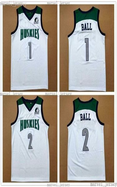 economici LaMelo Ball 1 Lonzo 2 Chino Hills High School Maglie da basket cucite UOMINI DONNE GIOVANI XS5XL1259679