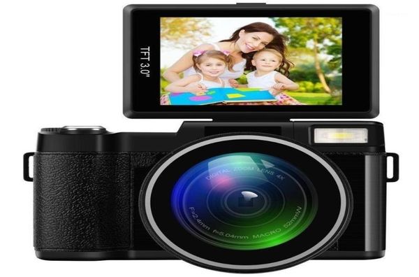 Professioneller 24-MP-Full-HD-1080P-Camcorder mit 4-fachem Digitalzoom, um 180 Grad drehbarem LCD-Bildschirm und 30-Zoll-Display – perfekt für Video-Vlogging