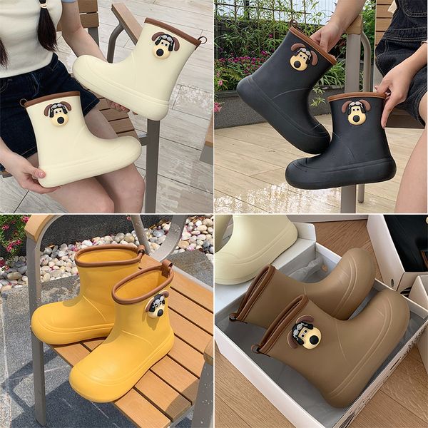 Rainboots kadınlar kaymaz yağmur botları yetişkin su ayakkabıları mavi yeşil kırmızı mor kahverengi gri rahat su geçirmez botlar gai uzun sarkıklar 36-42