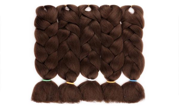 MODA SHIPING FÁCIL Jumbo TRANÇAS SINTÉTICAS trança de cabelo sintético dois tons de cor JUMBO TRANÇAS extensão 24 polegadas caixa ombre br2940398