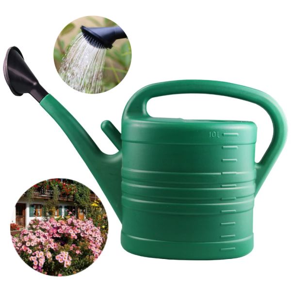 Lattine Annaffiatoio a bocca lunga Attrezzi da giardinaggio in plastica Irrigazione di grande capacità Irrigazione Irrigazione Irrigazione Pentola addensata