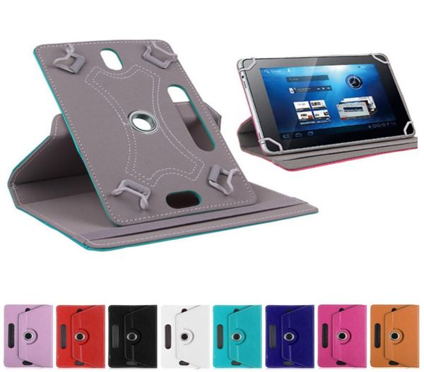 Supporto per custodia in pelle con rotazione a 360 gradi per universale 7 8 9 10 pollici per Samsung Galaxy Tab 3 4 per iPad Air Tablet PC7256794