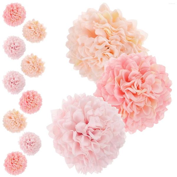 Flores decorativas 12 Pcs Hortênsia Artificial Falso DIY Decorações de Festa de Casamento Ornamento Manual