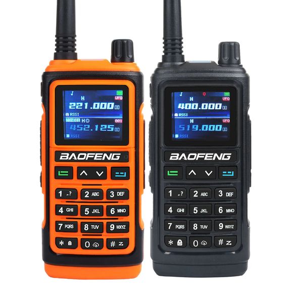 Baofeng UV17Pro GPS Walkie Talkie 108130MHz Air Band VHF UHF 200260MHz 350355MHz Rádio FM Seis bandas Freq Cópia à prova d'água 240229