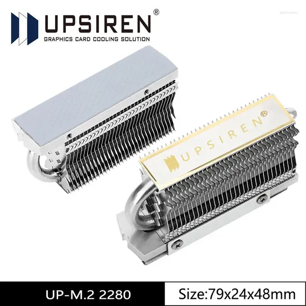 Raffreddamento computer UPSIREN 2280 M.2 SSD Solid State Drive Radiatore Galvanotecnica completa Reflow AGHP Heat Pipe Pad termico a doppio strato