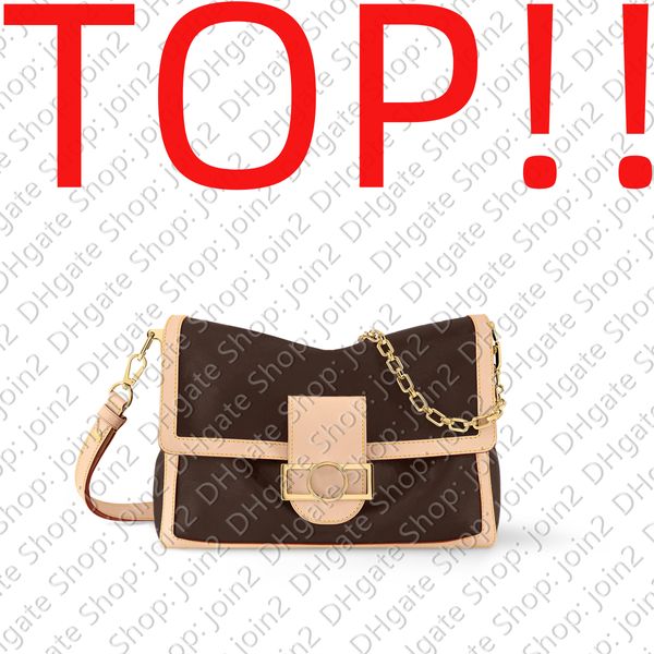 Tuval torbaları üst. M47149 Dauphine Yumuşak GM MM / Tasarımcı Çanta Çanta Hobo Çantası Debriyaj Akşam Baget Tote Tote Crossbody Crossbody Omuz Çantası Pochette Accessoires